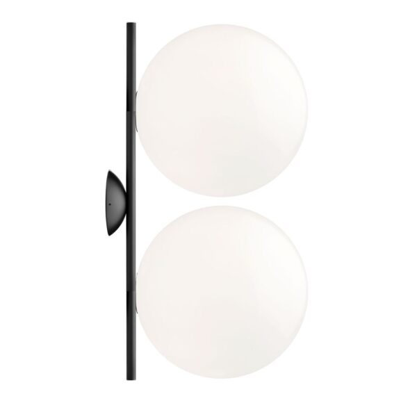 IC C/W1 double LIGHTS Flos podwójny kinkiet - Czarny