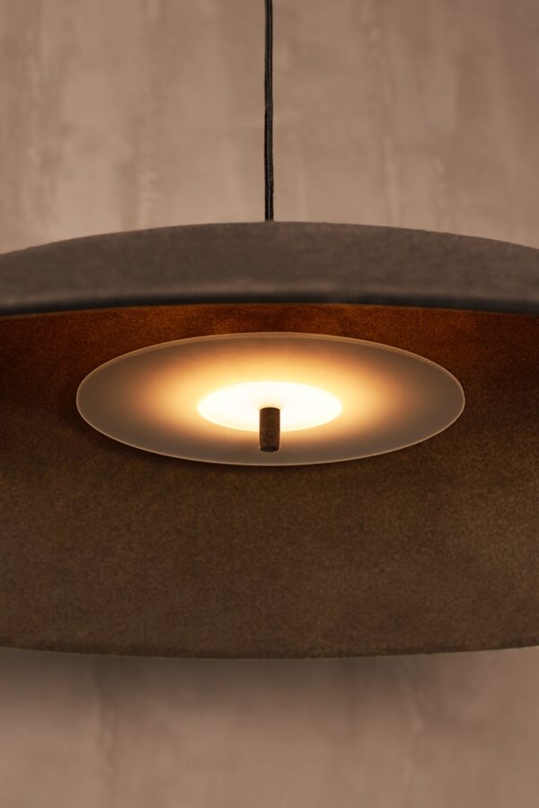 TELSTAR Velvet LoftLight lampa wisząca - śr. 96cm, wys.18cm - Czarny
