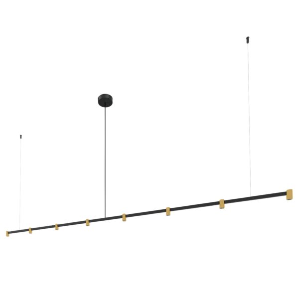 TRACE CHANDELIER Wever & Ducré lampa wisząca - TRACE 3.0 - Czarno-szampański - 2700K