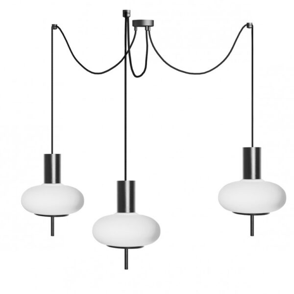 TORNI A2/A3 Ummo lampa wisząca typu spider - Trzypunktowa - Czarny