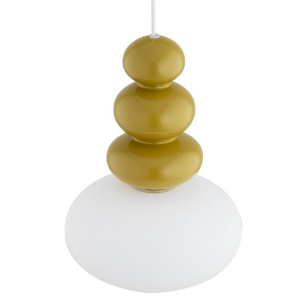 DIEGO Argon 5 kolorów modern lampa wisząca - Miodowy+opal