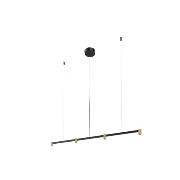 TRACE CHANDELIER Wever & Ducré lampa wisząca - TRACE 1.0 - Czarno-szampański - 3000K