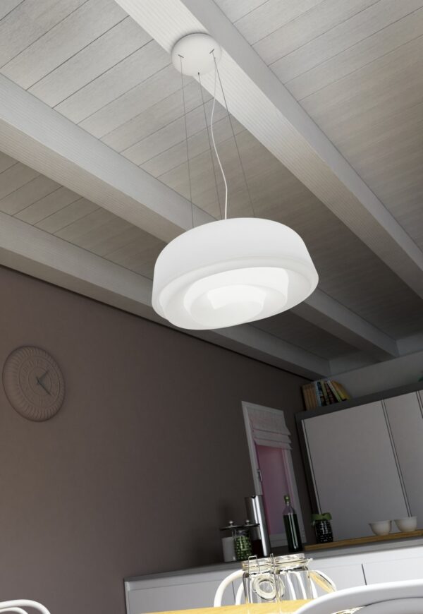ROSE Linea Light Decorative lampa wisząca - śr.75cm, wys. klosza 25cm