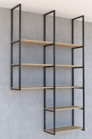 Industrialne regały wiszące modułowe, półki MIXI 3L - 6 2025